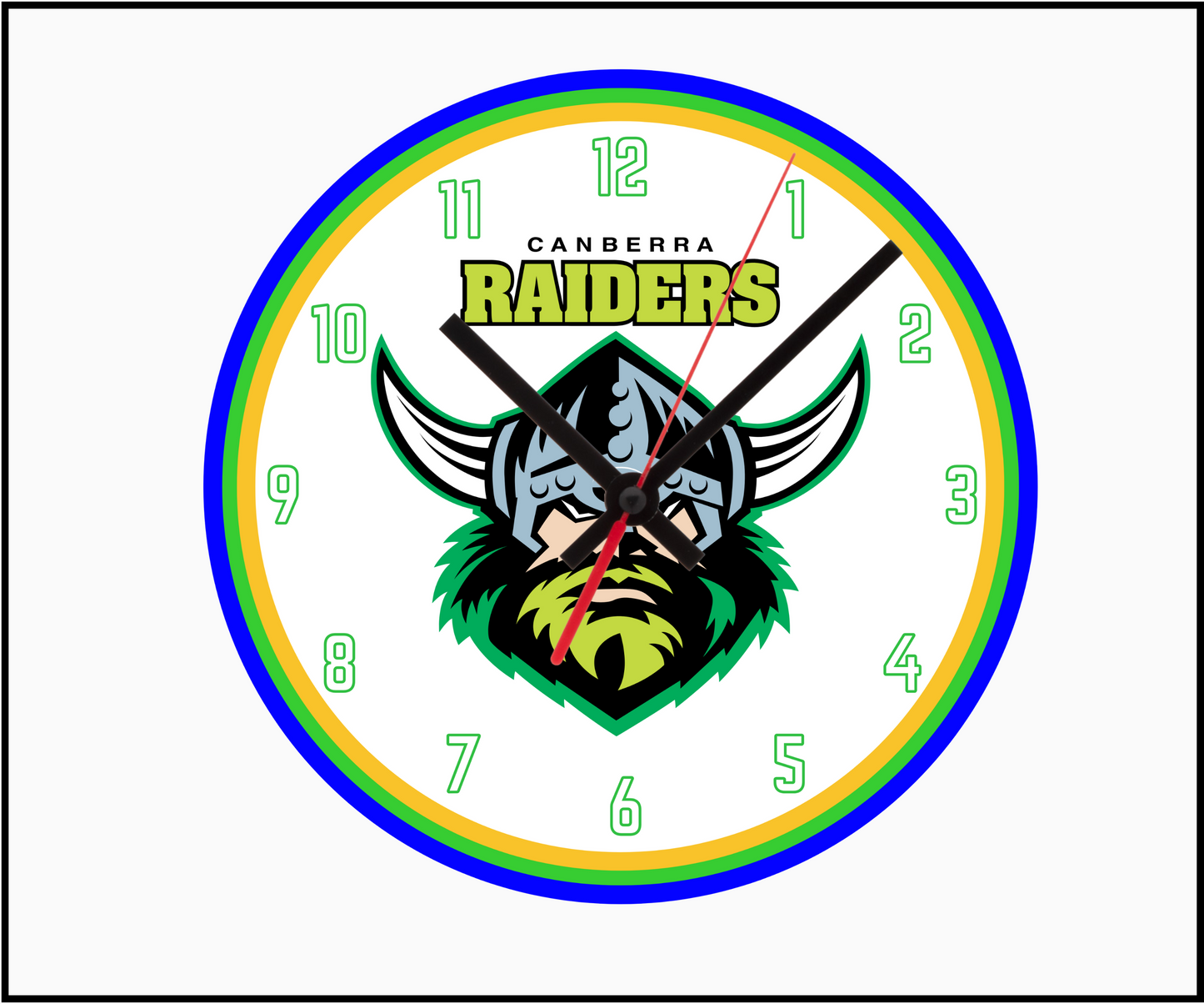 Canberra Raiders Clock (Round 002)