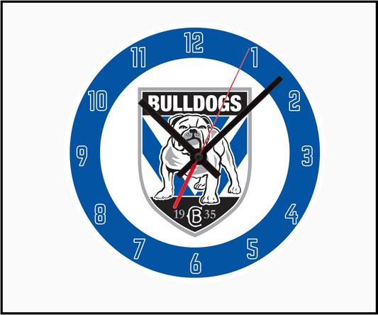 Canterbury Bulldogs Clock (Round 002)