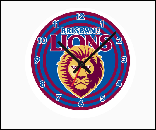 Brisbane Lions Clock (Round 002)