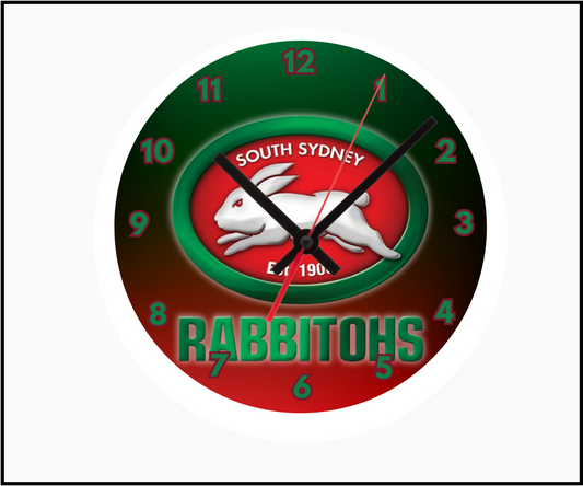 South Sydney Rabbitohs Clock (Round 001)