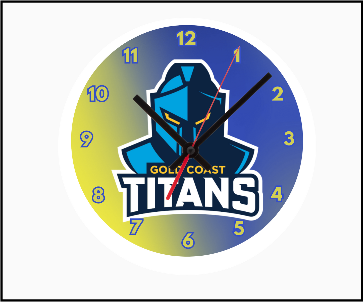 Gold Coast Titans Clock (Round 001)