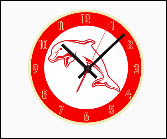 Dolphins Clock (Round 002)