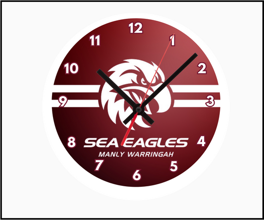Manly Sea Eagles Clock (Round 001)