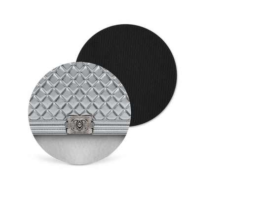 Chanel Inspired Neoprene Drink Coaster x2 (007)