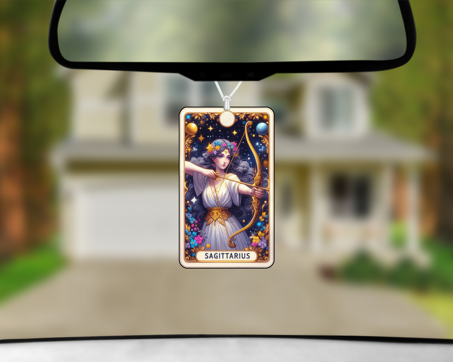 Sagittarius Tarot Card Car Air Freshener