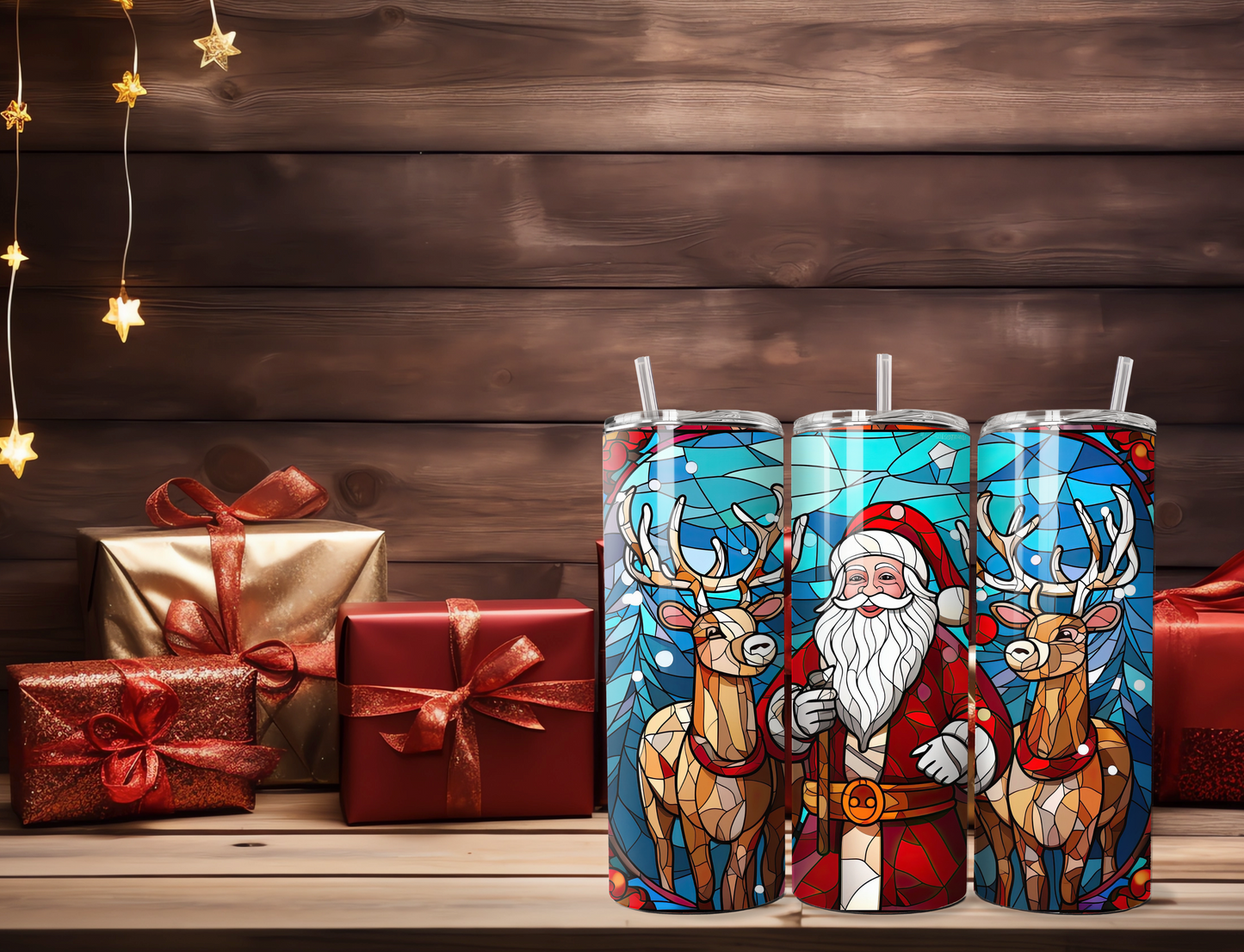 Santa & Reindeer Tumbler