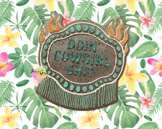 Doin Cowgirl Shit Blinged Car Freshie