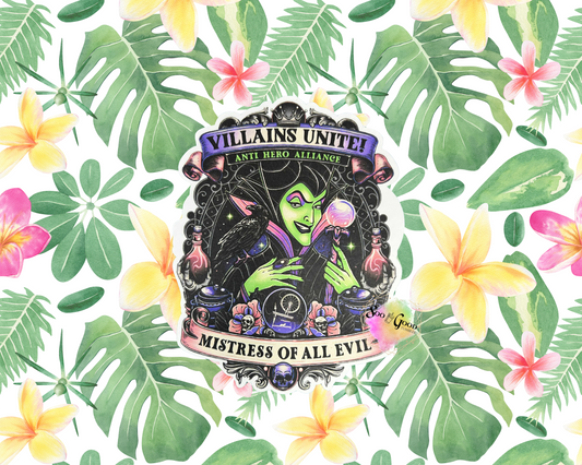 Mistress Of All Evil Cardstock Car Freshie