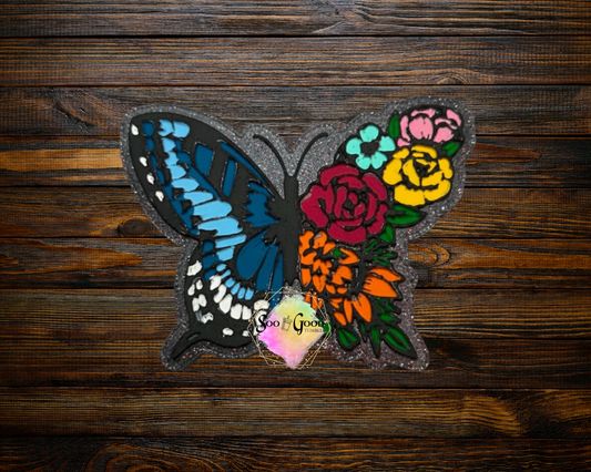 Floral Butterfly Blinged Car Freshie