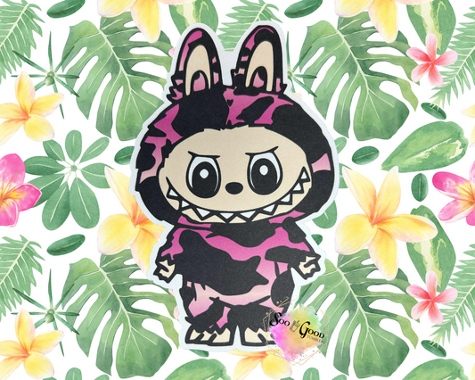 Standing Labubu (Style 10) Cardstock Car Freshie