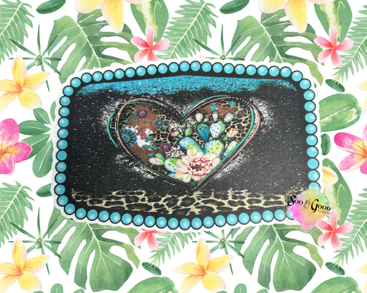 Belt Buckle (Heart) Cardstock Car Freshie