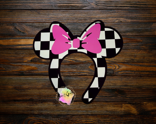 Ears & Bow Cardstock Car Freshie (Style 2)