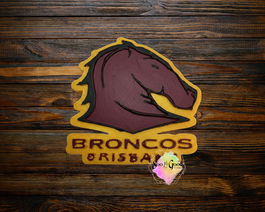 Brisbane Broncos Blinged/Painted Car Freshie