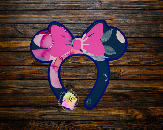 Ears & Bow Cardstock Car Freshie (Style 1 )
