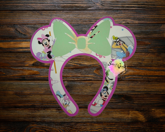 Ears & Bow Cardstock Car Freshie (Style 3)
