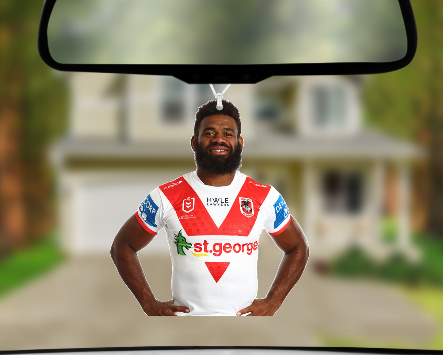 Team Photo - Mikaele Ravalawa Car Air Freshener