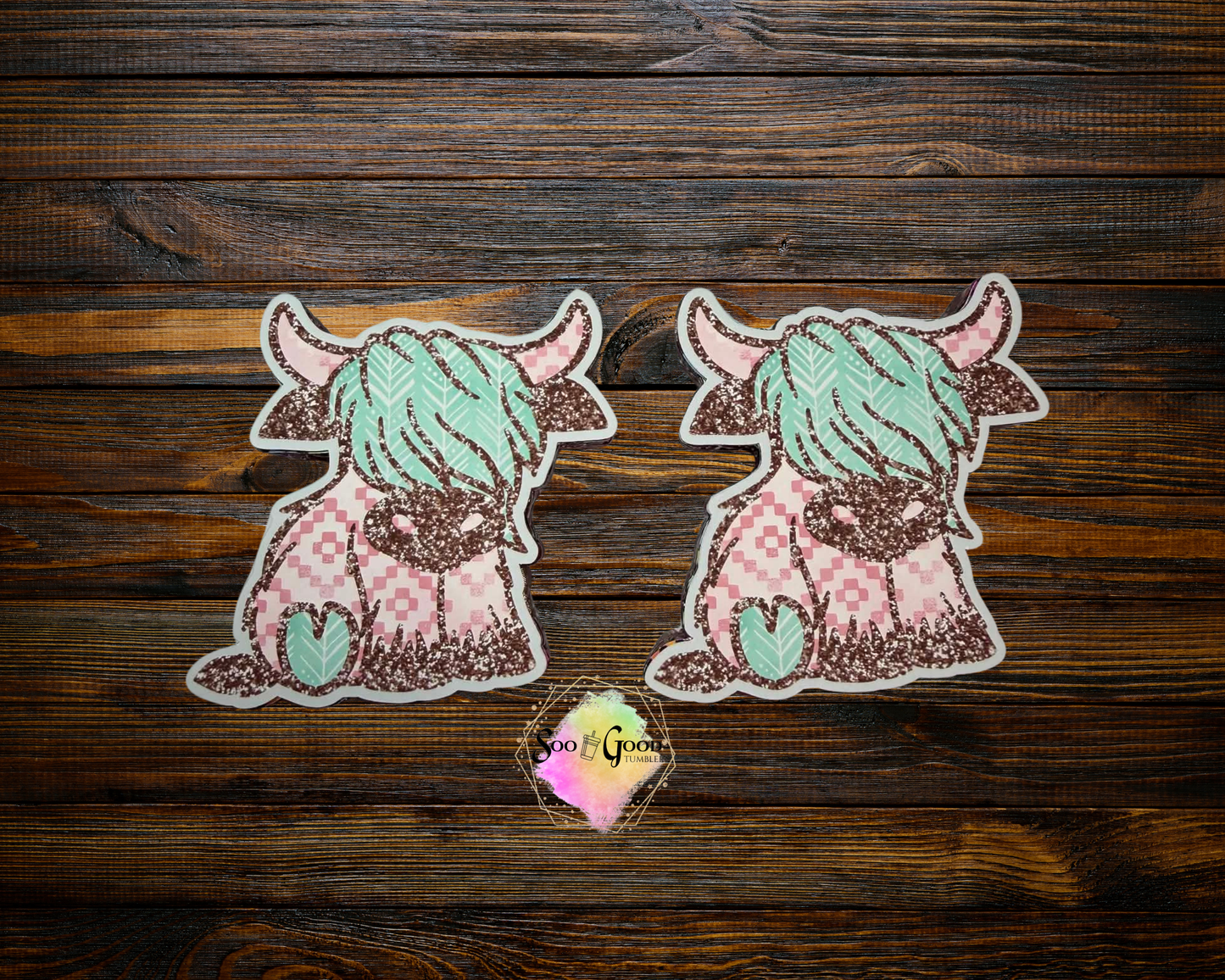 Highland Cow Cardstock Car Vents Freshie (Style 2)