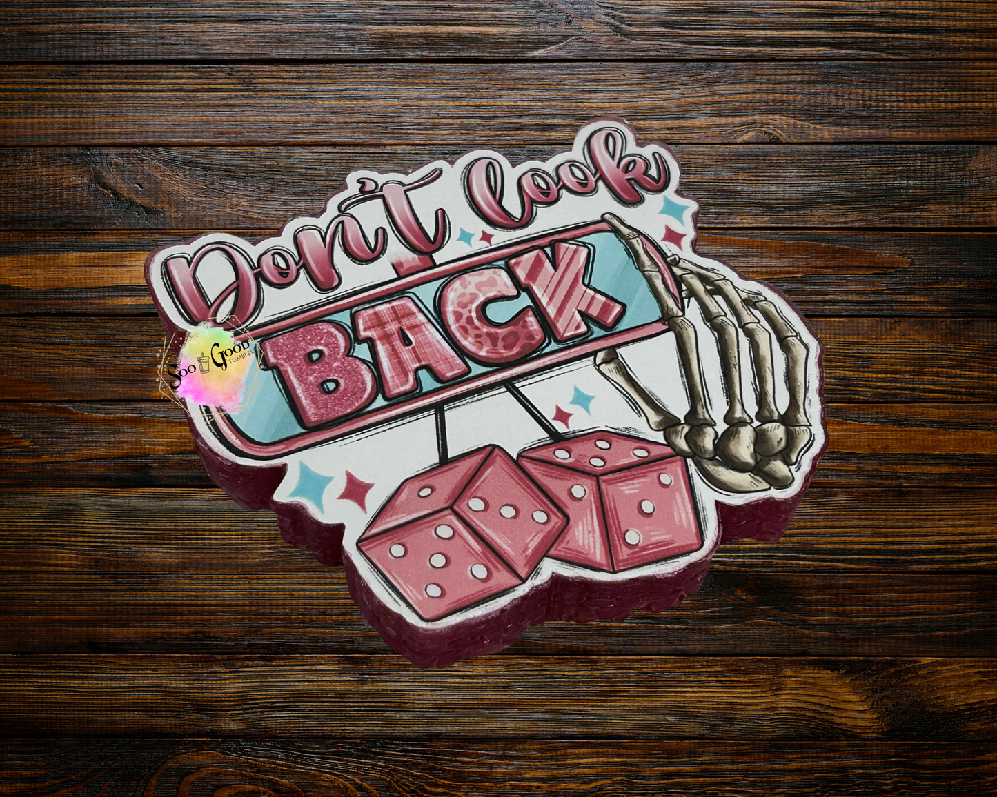 Don't Look Back Cardstock Car Freshie