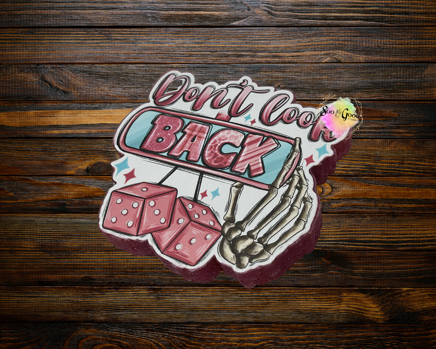 Don't Look Back Cardstock Car Freshie