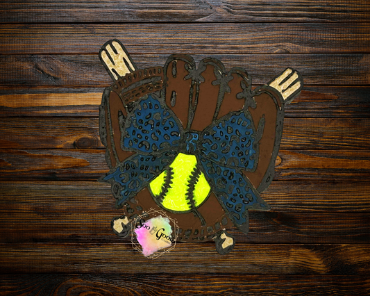Softball Glove Car Air Freshener (Snow Fairies)