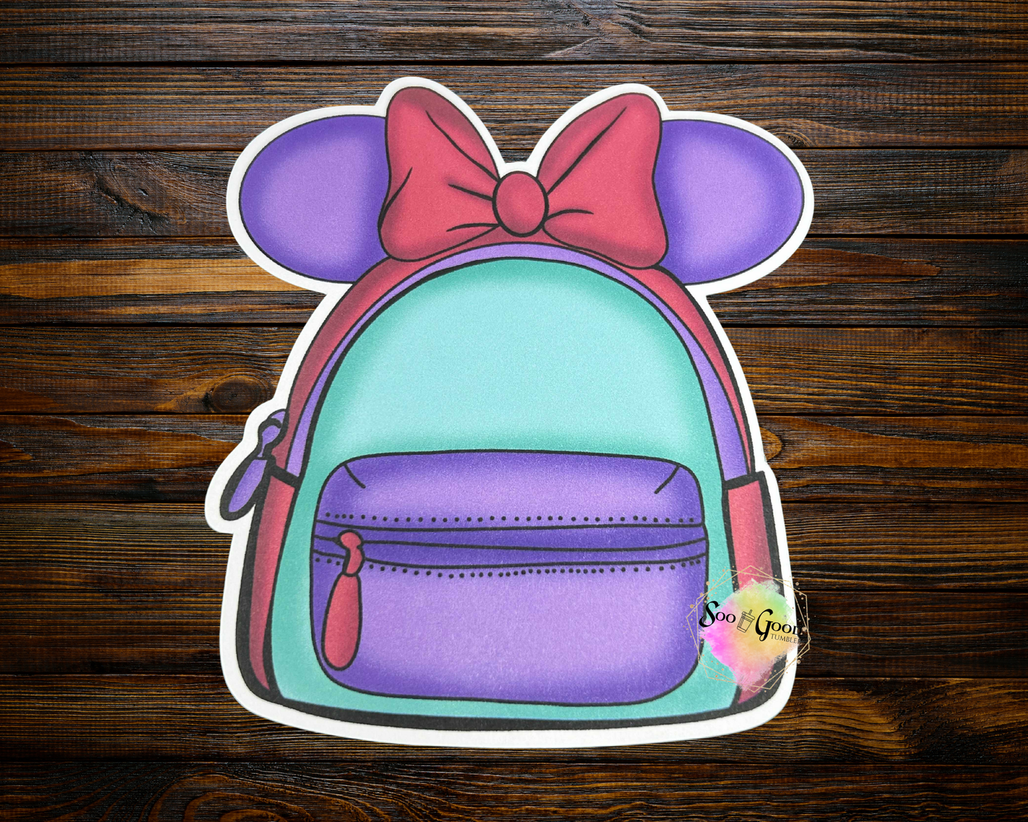 Mouse Ears Backpack Cardstock Car Freshie (Style 18)