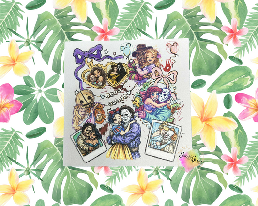 Princess and Killers Cardstock Car Freshie