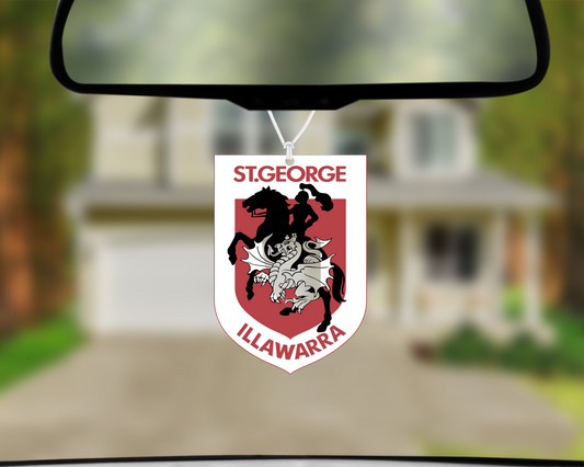 St George Dragons Logo Car Air Freshener