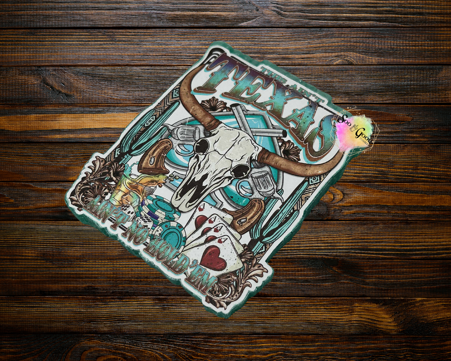 This Ain't Texas Ain't No Hold'Em Cardstock Car Freshie