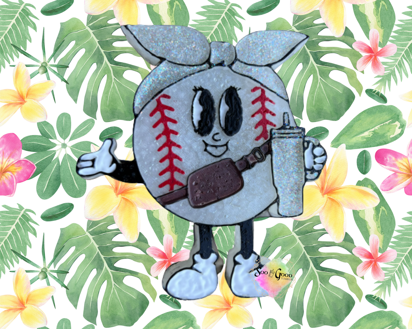 Boujee Baseball Blinged Car Freshie