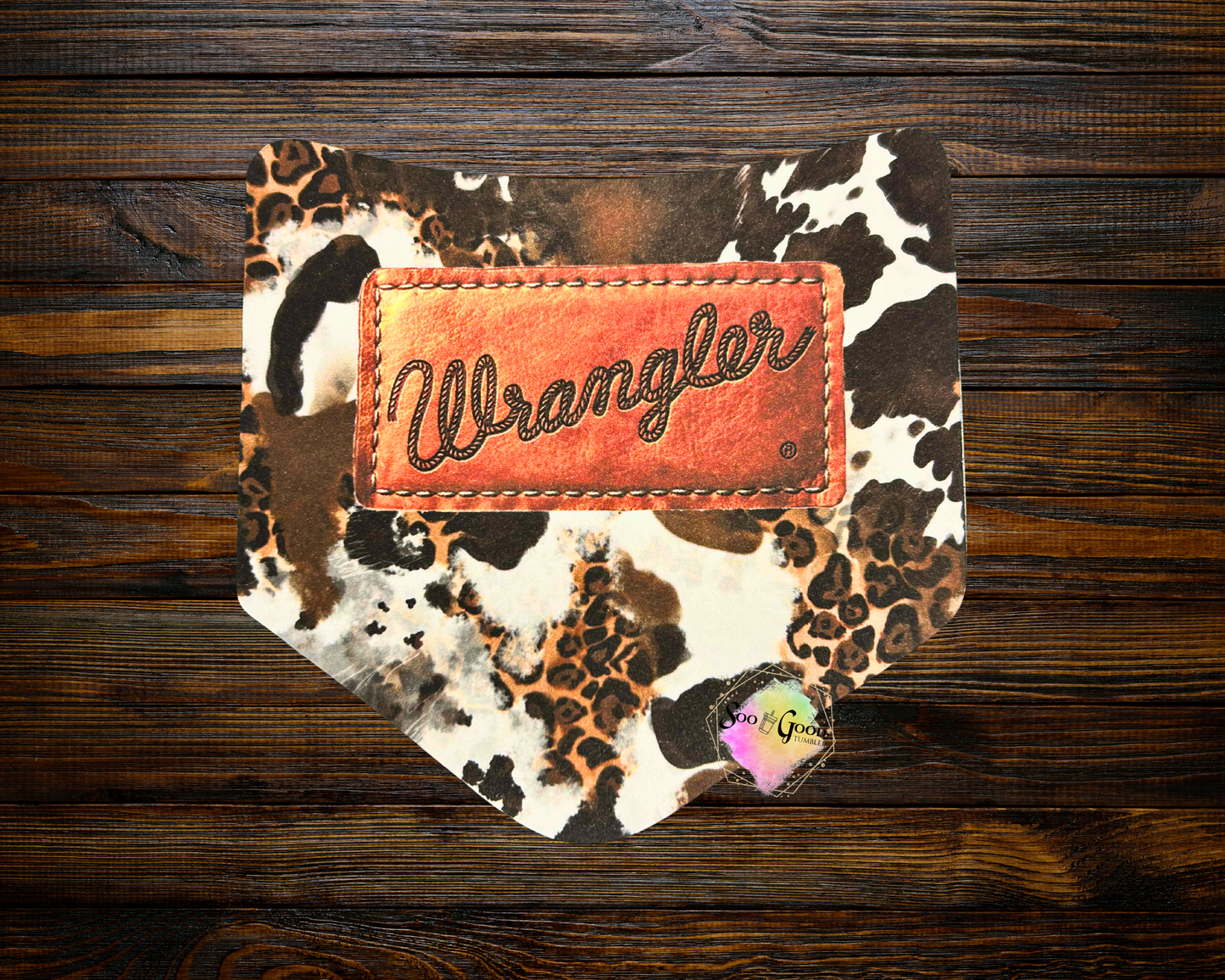 Animal Print Wrangler Pocket Cardstock Car Freshie (Style 2)