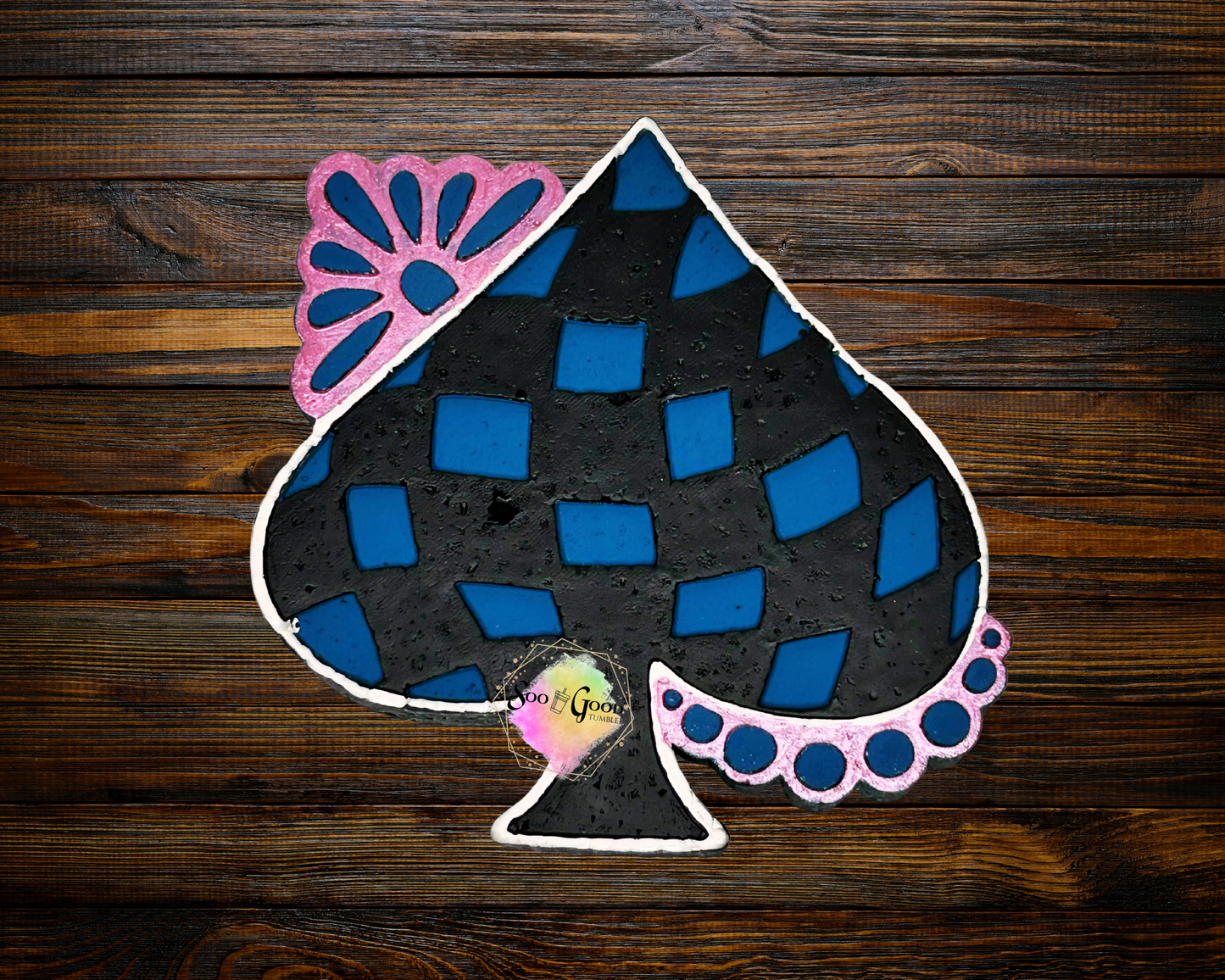 Checkered Spade Blinged Car Freshie