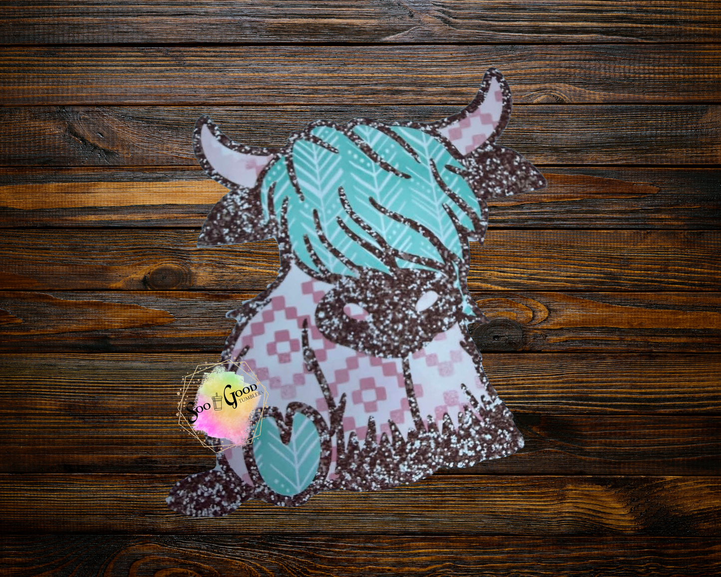 Highland Cow Cardstock Car Freshie (Style 2)