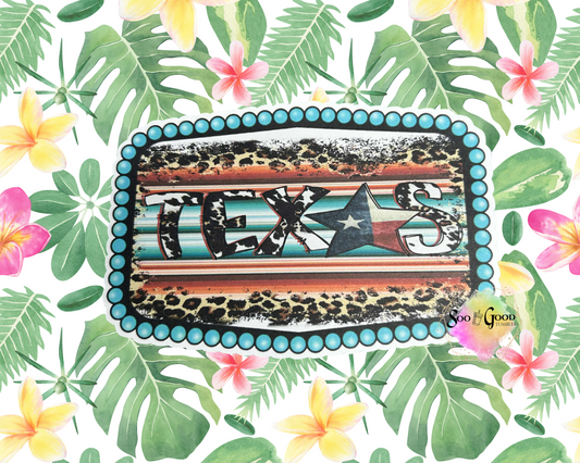 Belt Buckle (Texas) Cardstock Car Freshie