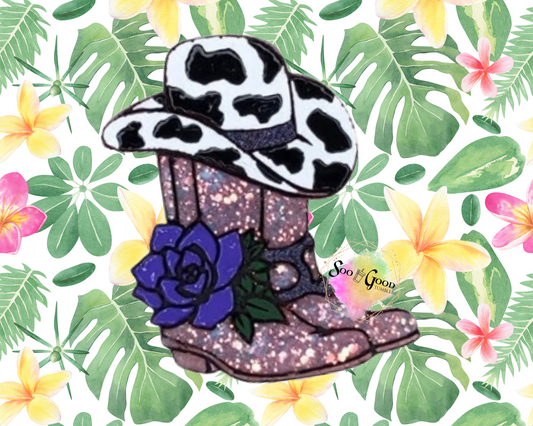 Boot Scootin Baby Blinged Car Freshie