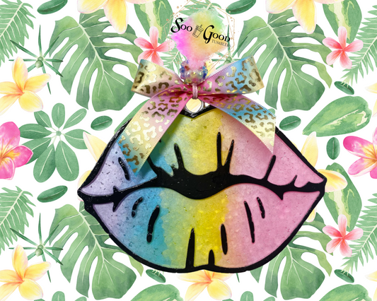 Lips Blinged Car Freshie