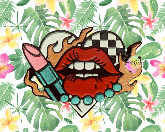 Hot Lips Blinged Car Freshie