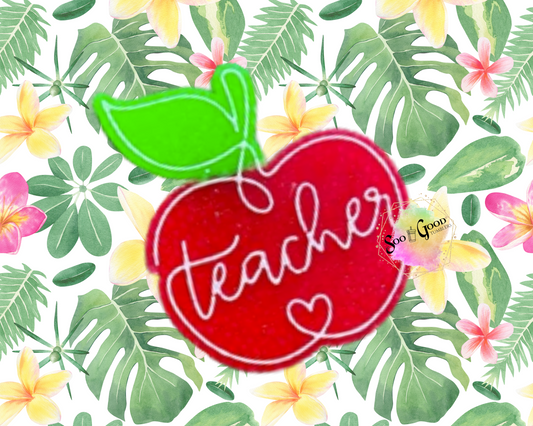Teachers Apple Blinged Car Freshie