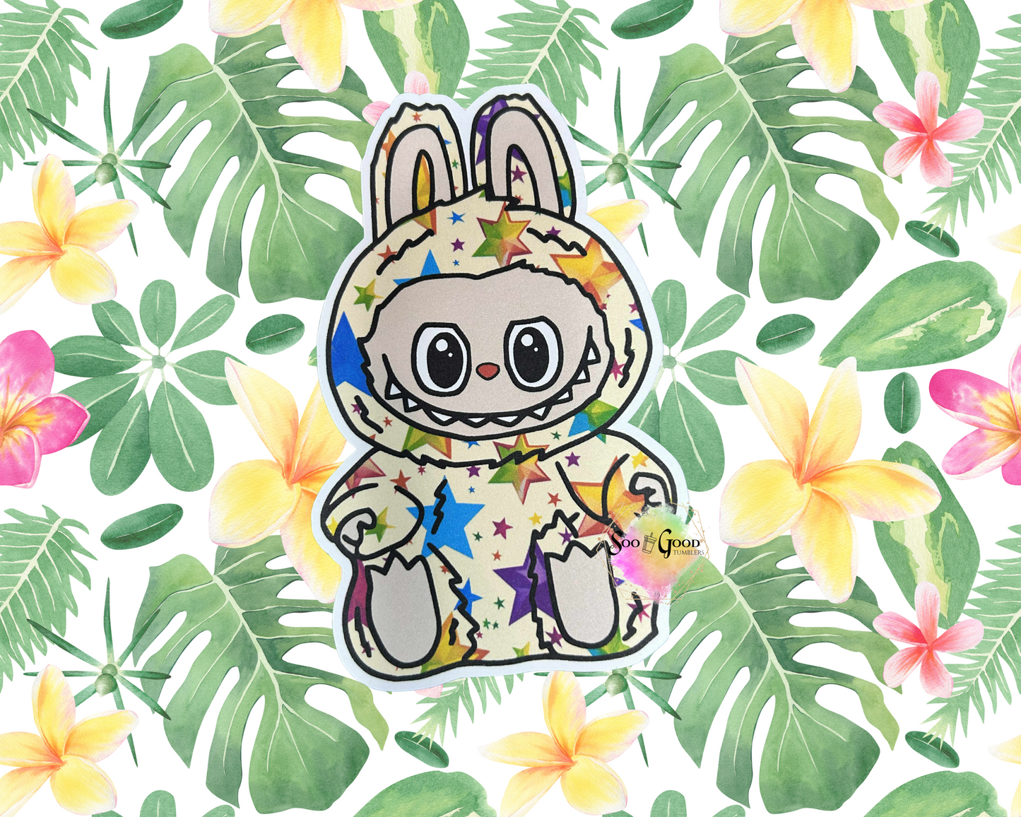 Sitting Labubu (Style 4) Cardstock Car Freshie