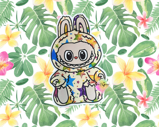 Sitting Labubu (Style 4) Cardstock Car Freshie