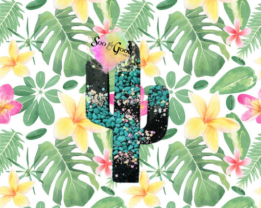 Cactus Blinged Car Freshie