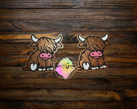 Highland Cow Blinged Car Vents Freshie