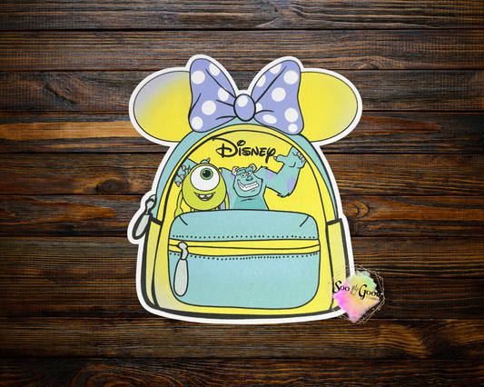 Mouse Ears Backpack Cardstock Car Freshie (Style 3)