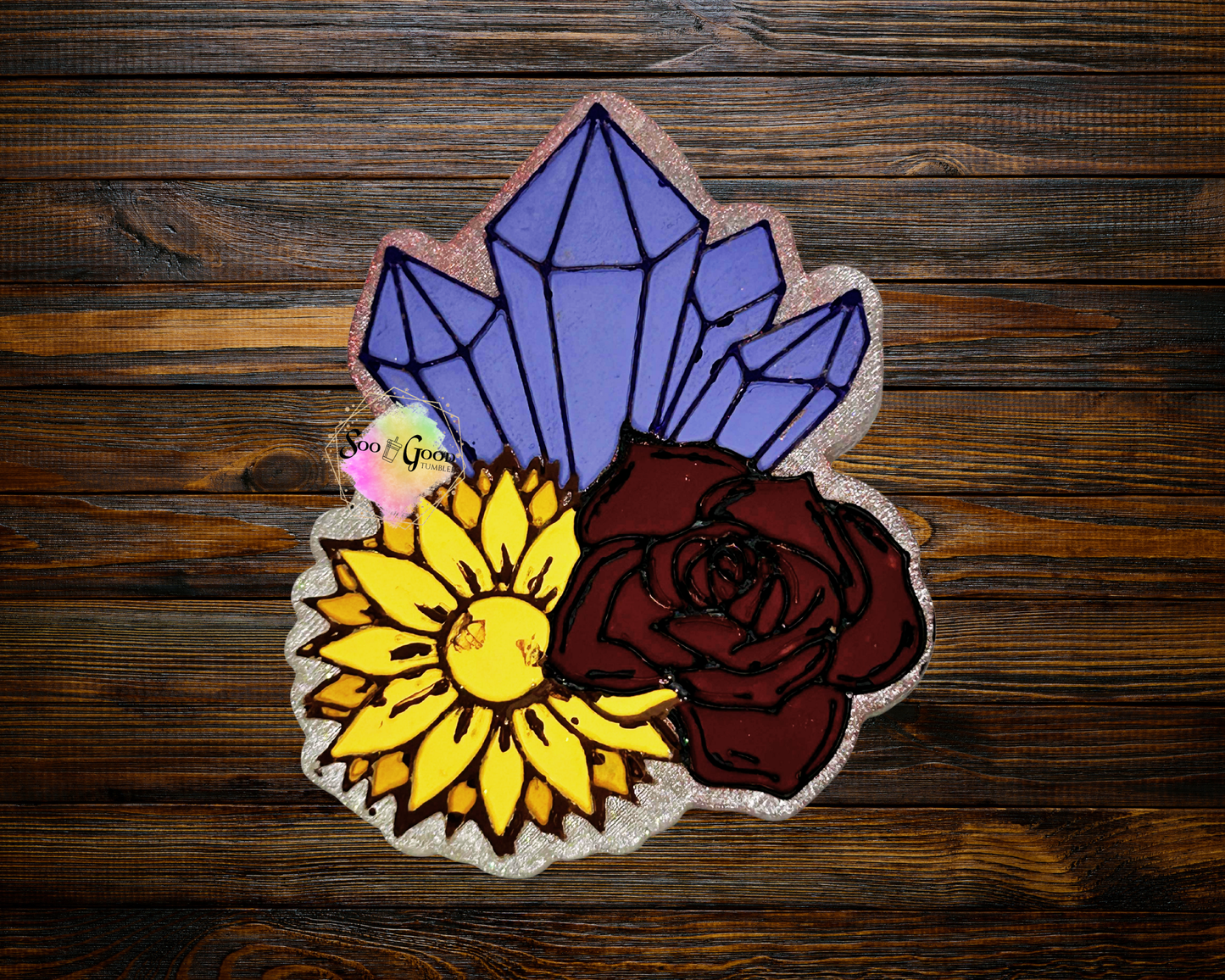 Crystal & Flowers Blinged Car Freshie