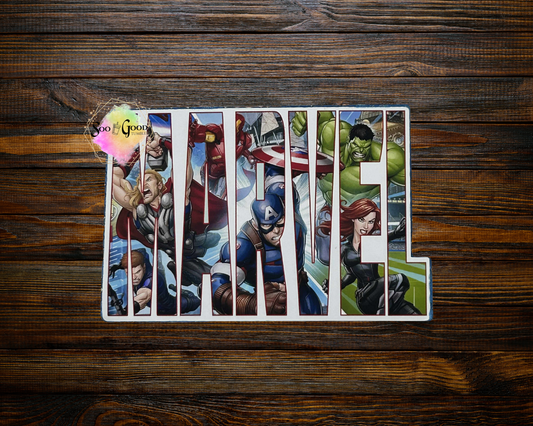 Marvel Logo Cardstock Car Freshie