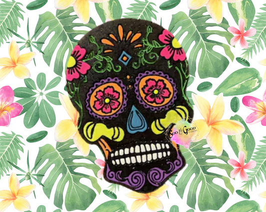 Candy Skull Blinged Car Freshie