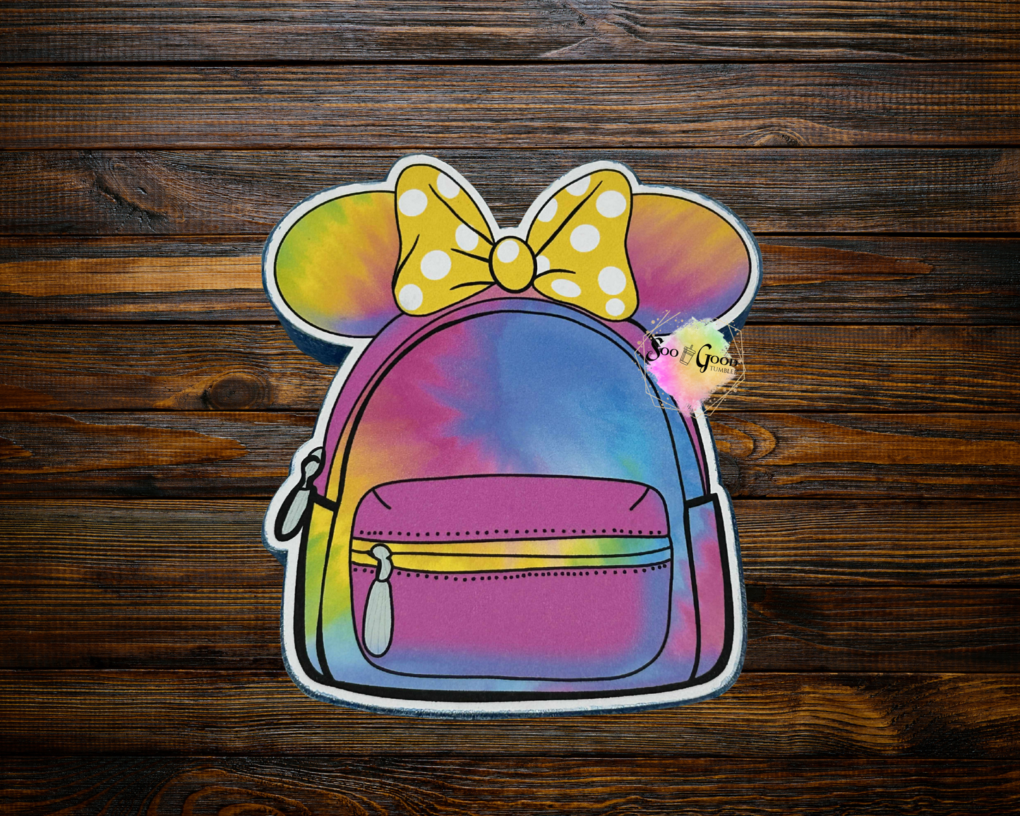 Mouse Ears Backpack Cardstock Car Freshie (Style 1)