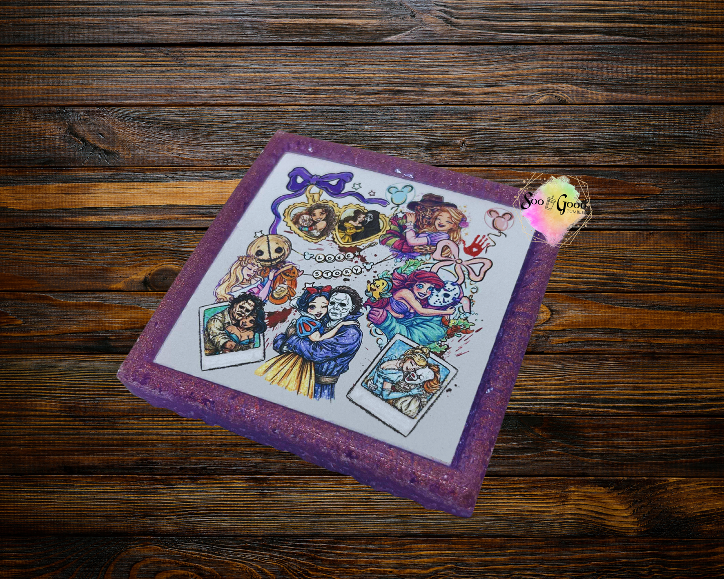 Princess Nightmare Polaroids Cardstock Car Freshie