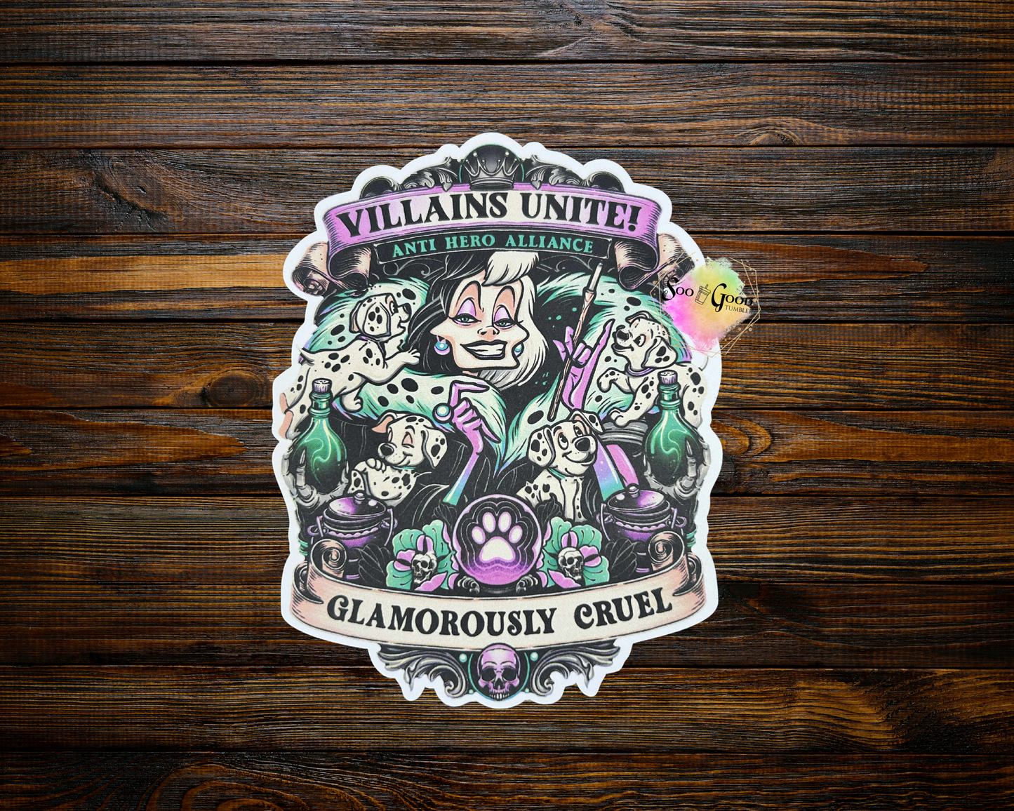 Villains Unite Cardstock Car Freshie (Style 3)