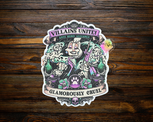 Villains Unite Cardstock Car Freshie (Style 3)