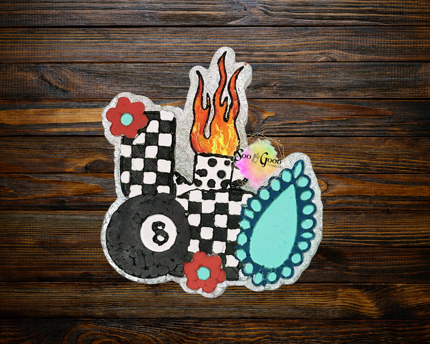 Western Groovy Lighter Blinged Car Freshie